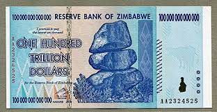 Zimbabwe 100 Trillionen Dollar Geldschein Amazon De Spielzeug
