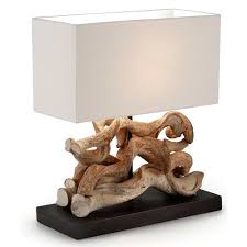 42 Cm Tischleuchte Kensington Haus Am Meer Lampenschirm Weiss Einfaches Wohndekor Holzleuchte