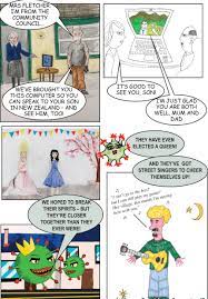 The coronavirus pandemic had sunk retailers deep into the red. Coronavirus Comic Book Writer Chronicles Village S Virus Fightback Bbc News