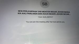 Lima kerusi dewan undangan negeri (dun) dari parti keadilan rakyat (pkr) di johor akan menjadi penentu kepada kedudukan kerajaan pakatan harapan di negeri tersebut. Maszlee Malik On Twitter At 9 45am Today I Opened The Link To The Meeting And Waited For The Approval From The Mb Johor S Office To Enter The Virtual Meeting Room I