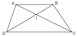 Cho hình thang ABCD. Hai đường chéo AC và BD cắt nhau tại I