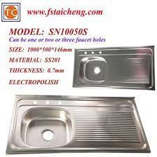 View all round bar & service sinks. China Size 1000x500mm Single Bowl Kitchen Sink With Drainboard With One Piece Pressing China Single Bowl Kitchen Sink With Drainboard Single Bowl Stainless Steel Sink With Drainboard