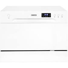 Zdm17301wa Wh Zanussi Table Top Dishwasher Ao Com In 2020 Table Top Dishwasher Dishwasher White Table Top