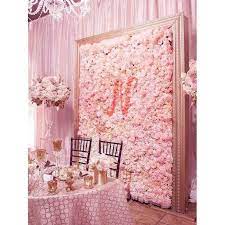 The artificial flowers are connected to a plastic grid backing that is durable and bendable. Silk Hydrangea Wall Panel In 2021 Flower Wall Backdrop Wall Backdrops Wedding Flower Decorations