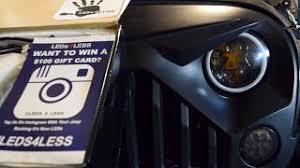 Vision x optimus jeep wrangler jk led fog light kit demo and install | headlight revolution. How To Install Halo Rgb Headlights On Jeep Wrangler 97 2017 Youtube