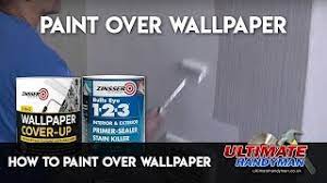 Buy zinsser paint and get the best deals at the lowest prices on ebay! How To Paint Over Wallpaper Youtube