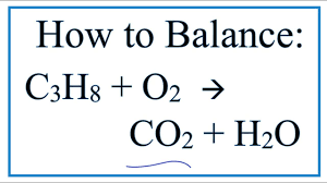 How To Balance C3h8 O2 Co2 H2o Propane Combustion Reaction Youtube