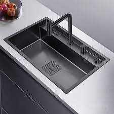 Maybe you would like to learn more about one of these? Black Single Kitchen Sink Above Counter Or Udermount Vegetable Washing Basin 304 Stainless Steel Large Thickening Sink Bowl Kitchen Sinks Aliexpress