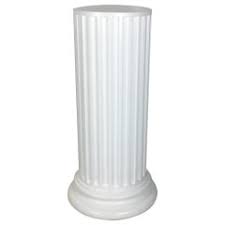 This is a simple doric column, designed to act as a display pedestal or it may ruined column pedestal for wargaming, d&d, dioramas,etc.! Large Scale Plaster Ionic Column Pedestal For Sale At 1stdibs
