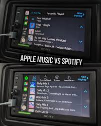 Apple Music Vs Spotify So My Experience On Carplay Has Been A Bit Of A Mixed Bag I Love Spotify For Their Endless Playlist Choices And I Stick To Apple To
