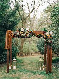 32 Beautiful Fall Wedding Arches And Altars Fall Wedding Arches Earth Tone Wedding Outdoor Fall Wedding