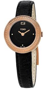 Black And Rose Gold Watch Womens 
