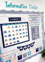 Calm Cool Classroom Calendar Set Bulletin Board Classroom Calendar Set Classroom Calendar Classroom Decor