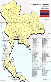 Map Of Provinces Changwat Planetware