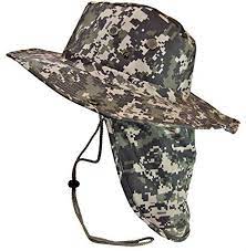 Boonie Bush Safari Outdoor Fishing Hiking Hunting Boating Snap Brim Hat Sun Cap With Neck Flap Digital Camo Xl Https H Hats For Men Sun Cap Digital Camo