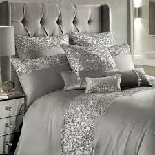 Each of kylie minogue's bedding collection is made from 100% intermediate staple natural cotton, a kind of fabric is known to be durable and of excellent quality and can adapt to changes in temperature. Kylie Minogue Cadence Duvet Cover Set Silver Grey Tonys Textiles