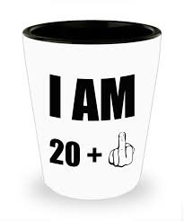 Your brother might be having a knack of gathering collectibles. 21st Birthday Funny Gifts For 21 Years Old Husband Wife Mom Dad Father Mother Daughter Son Brother Bf Best Friend Men Him Middle Finger Up Shot Glass