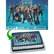 Fortnite Edible Image Cake Topper Personalized Icing Sugar Paper A4 Sheet Edible Frosting Photo Cake 1 4 Edible Image Cake Edible Image Cake Topper Photo Cake