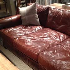 The feather down cushions come in a sateen that's. Extra Deep Leather Couch Heart Restoration Hardware Feels Like A Worn Comfy Baseball Mitt Leather Sofa Living Room White Leather Couch Deep Leather Couch