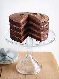 Streamlined cake filling menu 11 layer cake filling variations #1 stable cream cheese cake filling Chocolate Buttermilk Layer Cake Donna Hay