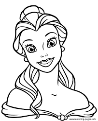 Coloring pages of the new disney movie beauty and the beast (2017). Princess Belle Disney Coloring Pages Printable