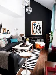 Black Accent Wall Living Room Black Accent Walls For The Home Domino Interior Home Decor Decor
