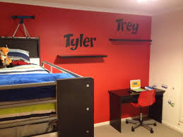 You'll want to move in. Boys Red Room Boys Bedrooms Red Rooms Boy S Room