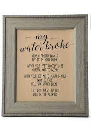 My Water Broke Baby Shower Game My Water Broke Baby Shower Etsy In 2021 Baby Shower Signs Baby Shower Inspiration Baby Shower