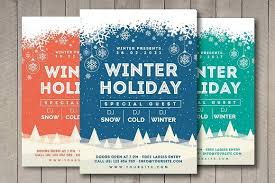 Winter Holiday Flyer Flyer Template Holiday Flyer Flyer