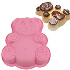 Silicone Cake Pan Mould Large 11 Teddy Bear Birthday Cake Tin Diy Baking Tool Cake Molds Silicone Silicone Molds Baking Baking Tools