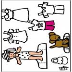 Diese eule kann man mit den kindern in wenigen minuten basteln. Basteln Anziehpuppen Malvorlagen Basteln