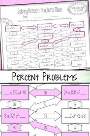 This Solving Percent Problems Maze Worksheet Was The Perfect Activity To Teach My 6th Grade Math Stud Teaching Math Middle Teaching Percents Middle School Math