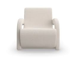 Leo Armchair in Off-white Bouclé