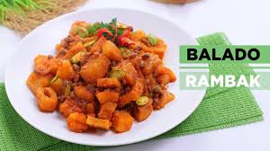This dish can be served alone, or a part of a big meal (nasi campur, nasi kuning or rijstaffel). Balado Rambak Youtube