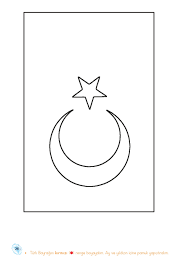 Turk Bayragi Boyama Boyama Sayfalari Desenler Boyama Kitaplari