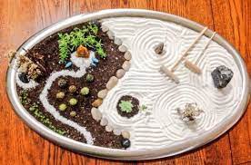 Mini Jardim Com Areia Mini Zen Garden Zen Garden Diy Miniature Zen Garden
