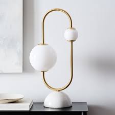 Framed Sphere Led Table Lamp