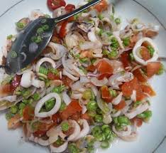 Resepi Kerabu Sotong Ala Thai Yang Sedap Malaysian Food Malay Food Food