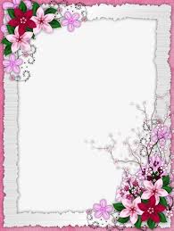 Floral Border Design Png Border Border Clipart Design Design Clipart Floral In 2020 Floral Border Design Flower Background Design Frame Border Design