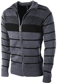 Black And White Striped Turtleneck Mens Enimay Men S Zip Up Striped Turtleneck Long Sleeve Sweater Business Style Cardigan Charcoal Gq Mens Style Cardigan Business Fashion