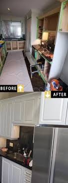 During And After Photo Of A Kitchen Cupboard Painting Project We Have Done Just Today In Downtown Toronto We Spray Pa Kitchen Cupboards Cabinet Doors Kitchen