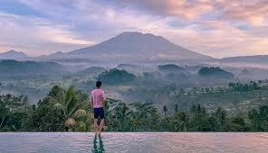 Download wallpaper pemandangan hd reflection 900×600 wallpaper. Deretan Villa Dengan Pemandangan Gunung Agung Pesonanya Bikin Geleng Geleng