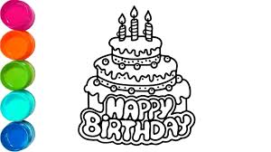Jump down to these coloring pages on this page: How To Draw Birthday Cake And Halloween Pumpkin Cute Coloring Pages For Kids Video For Toddler Youtube