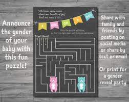 Check out our gender reveal puzzle selection for the very best in unique or custom, handmade pieces from our jigsaw puzzles shops. Gender Reveal Puzzle Instant Download Jpeg Gender Reveal New Baby Baby Shower Game Baby Boy Announcement Cards Boy Gender Reveal Gender Reveal Cards