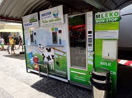 The machine features advanced technology, allowing guests to combine up to five different jelly belly jelly bean flavors into one cup. Milk Vending Machine In Ljubljana The Mlekomat