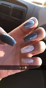 Call for appointments & inquiries. Trendy Nails Shape Squoval Grey Ideas Mauve Nails Graduation Nails Acrylic Nails Ideas