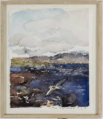 His pictures etch themselves upon the memory. Lars Lerin Watercolor Signed And Dated 2019 Bukowskis