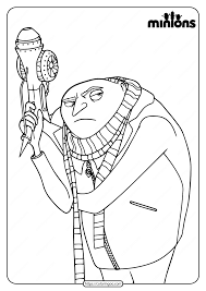 Printable Minions Felonius Gru Pdf Coloring Page In 2020 Minions Wallpaper Minions Coloring Pages
