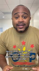 ⏳ ⏰ Time is running out!, District youth ages 14-21, the High School  Internship Program application window is closing soon. Submit your  application TODAY before 11:59 PM and seize this opportunity!, ...