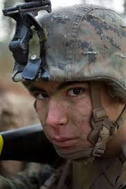 U.S. Marine Private First Class Steven Parra, a student